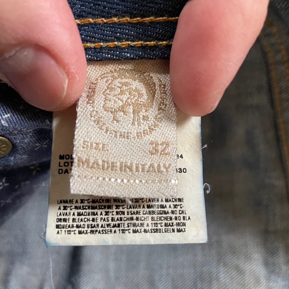 Diesel jeans 32/32 vintage authentic rare 2005 ITALY 🇮🇹 made - Picture 4 of 16